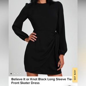 Lulu’s Black Wrap Dress